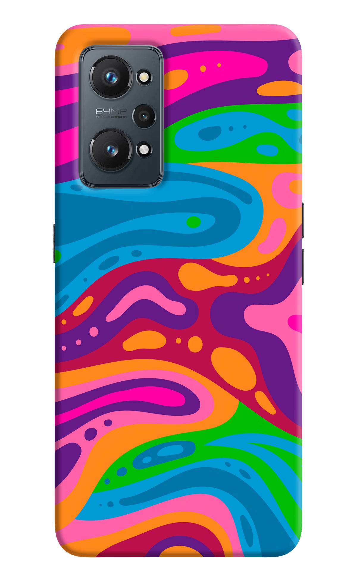 Trippy Pattern Realme GT 2 5G Hard Case Back Cover by Casekaro