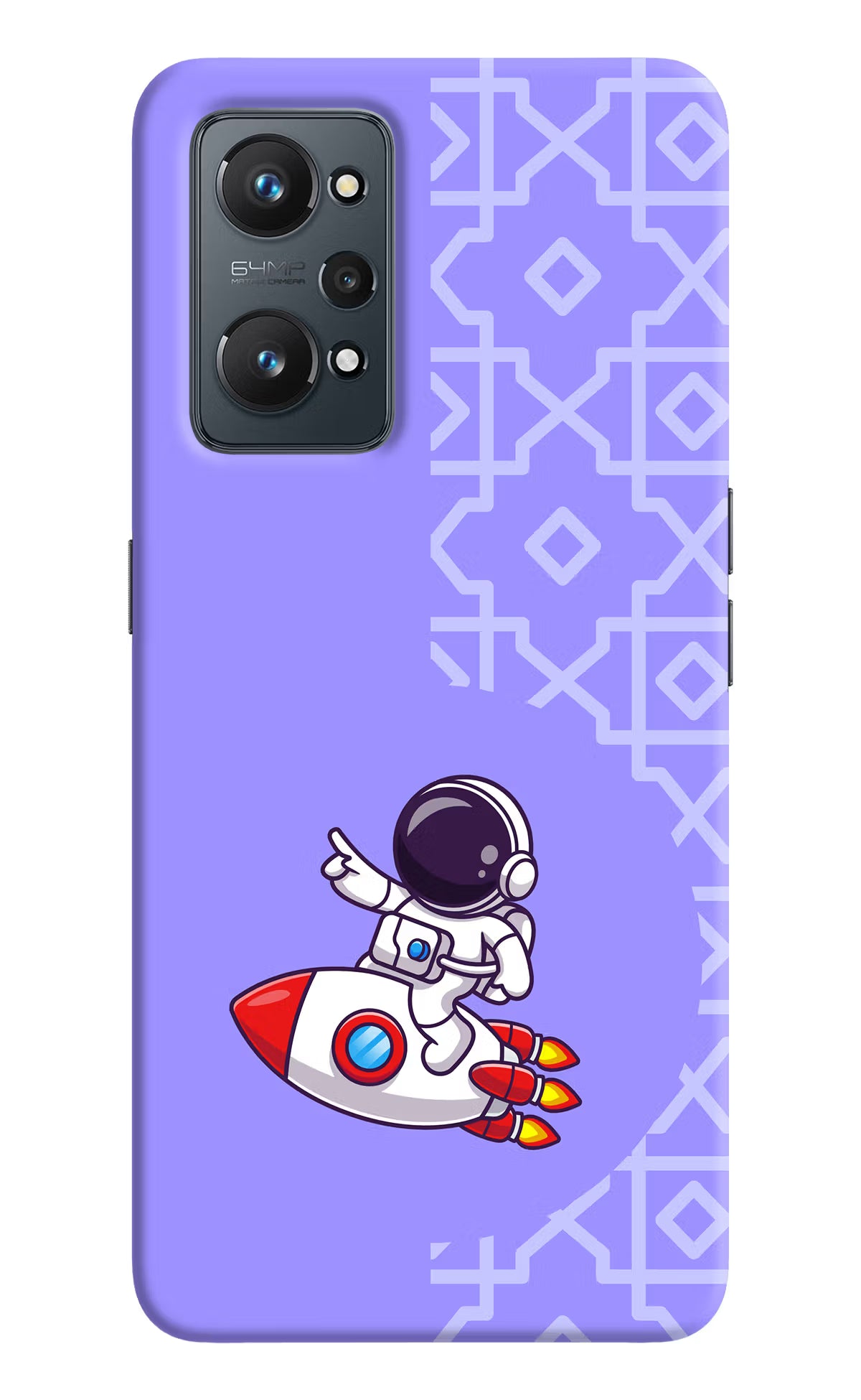 Cute Astronaut Realme GT 2 5G Hard Case Back Cover by Casekaro