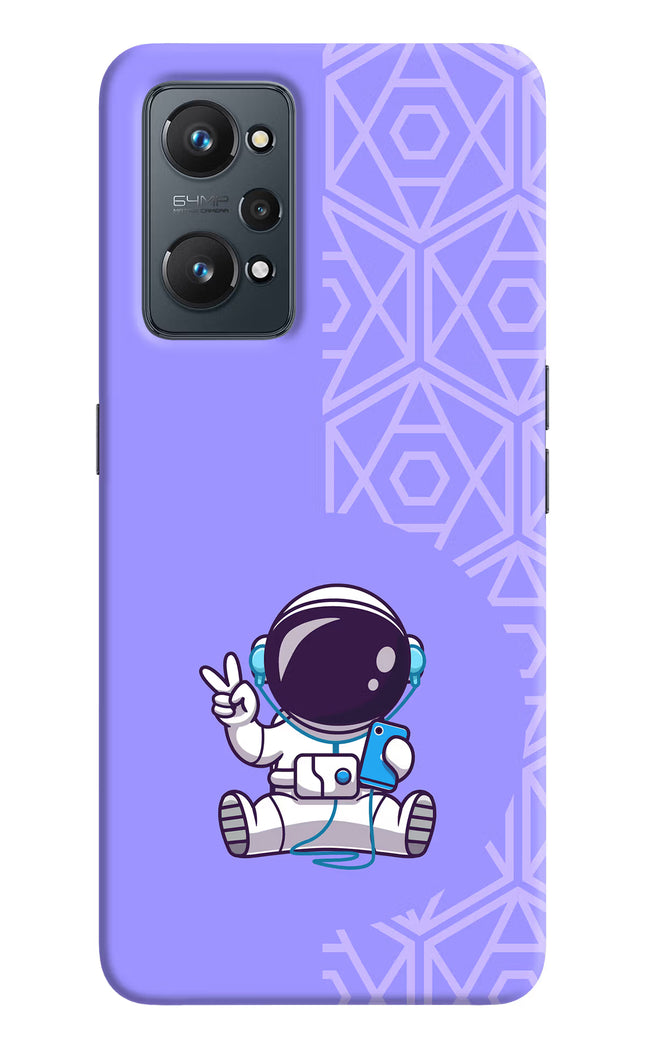 Cute Astronaut Chilling Realme GT 2 5G Hard Case Back Cover by Casekaro