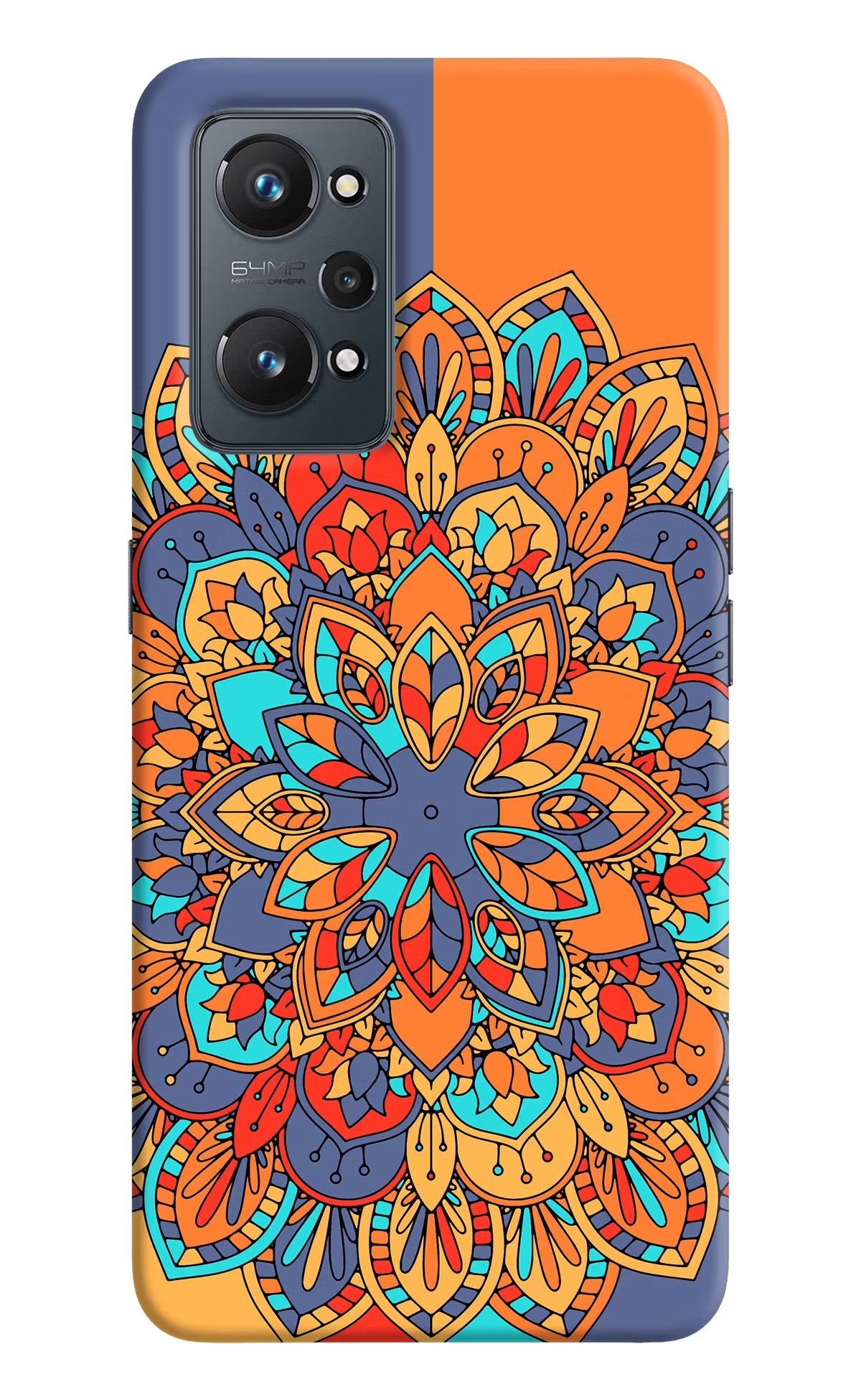 Color Mandala Realme GT 2 5G Hard Case Back Cover by Casekaro