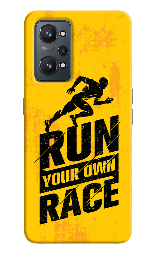 Run Your Own Race Realme GT 2 5G Hard Case Back Cover by Casekaro