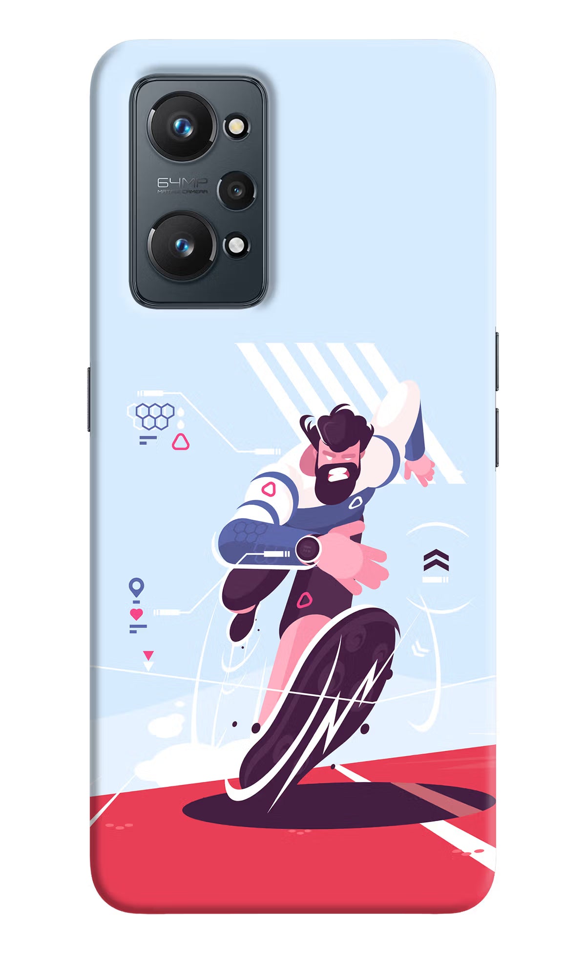Run Pro Realme GT 2 5G Hard Case Back Cover by Casekaro