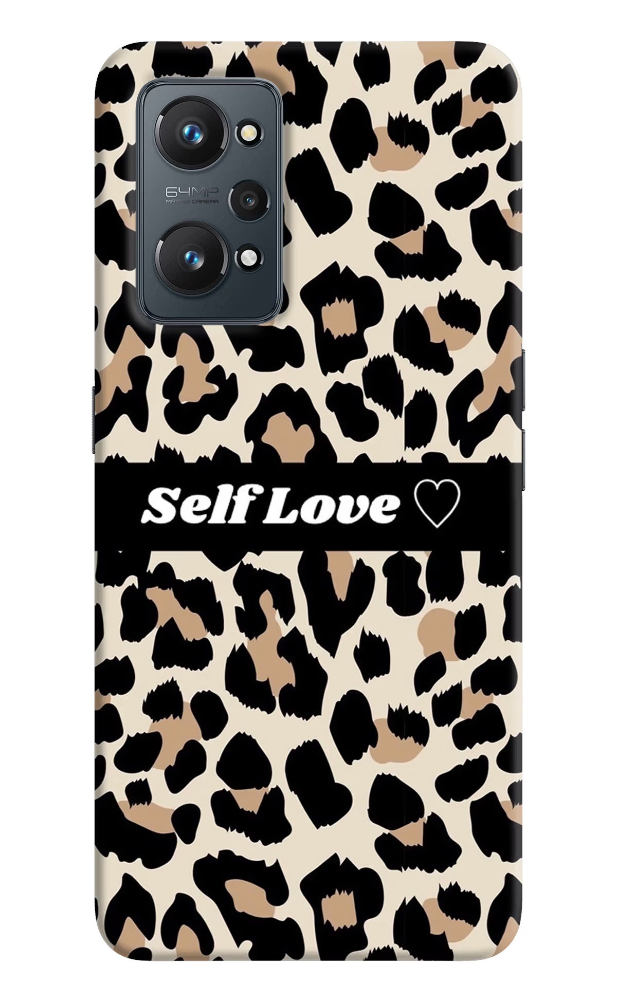 Leopard Print Self Love Realme GT 2 5G Hard Case Back Cover by Casekaro