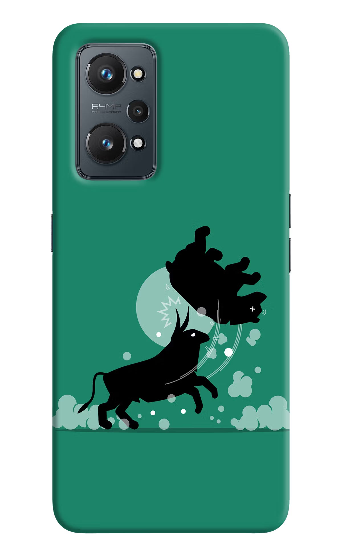 Bull Conqueror Realme GT 2 5G Hard Case Back Cover by Casekaro