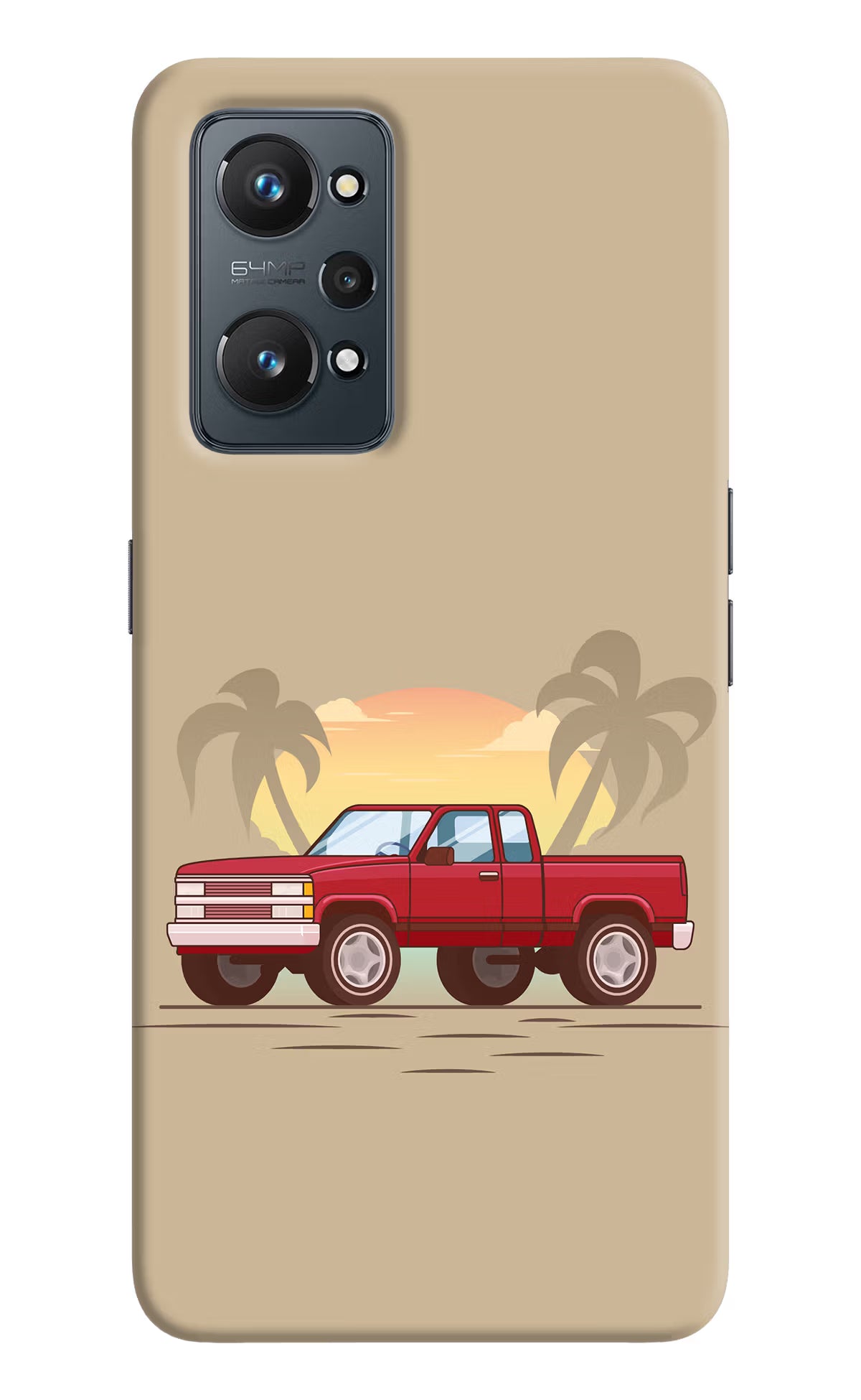 Desert Classic Drive Realme GT 2 5G Hard Case Back Cover by Casekaro
