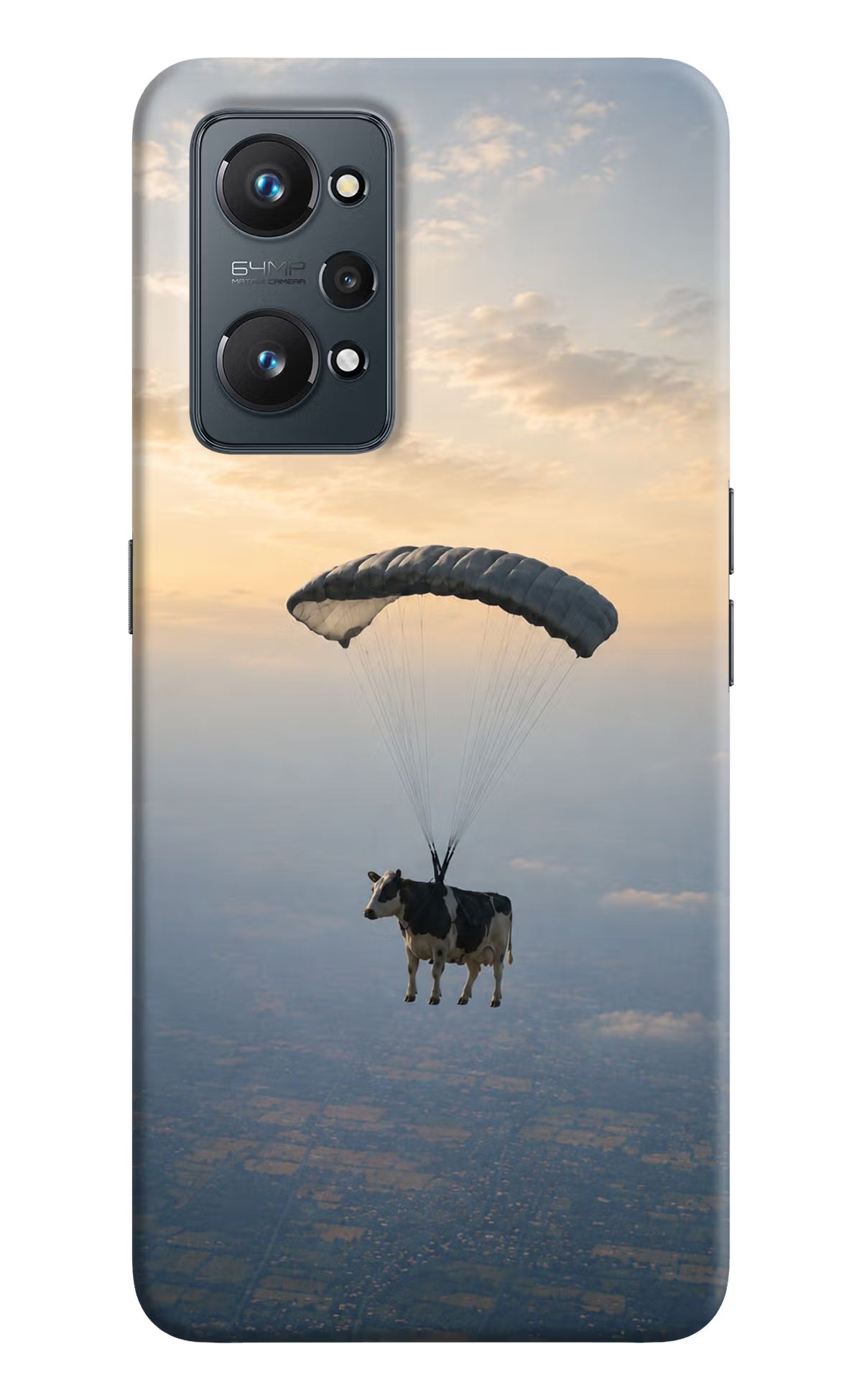 Skydiving Cow Realme GT 2 5G Back Cover