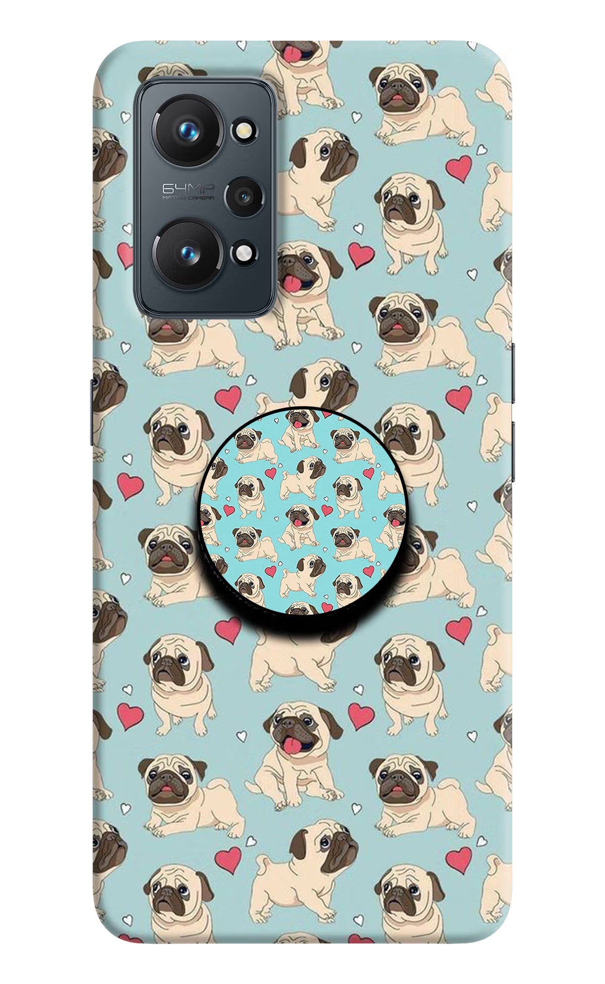 Pug Dog Realme GT 2 5G Pop Case by Casekaro