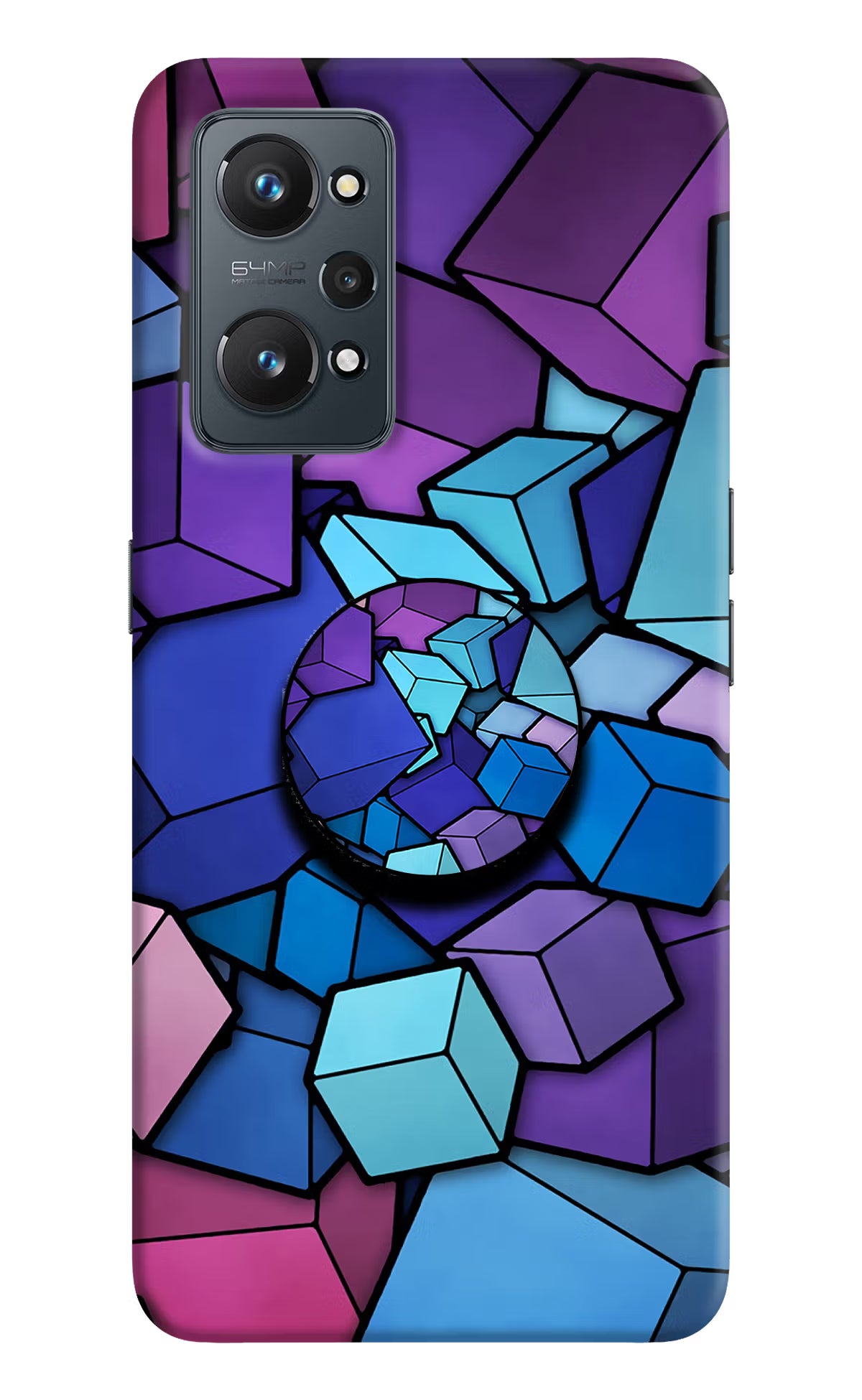 Cubic Abstract Realme GT 2 5G Pop Case by Casekaro