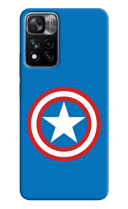 Captain America Logo Mi 11i 5G/11i 5G Hypercharge Hard Case Back Cover by Casekaro