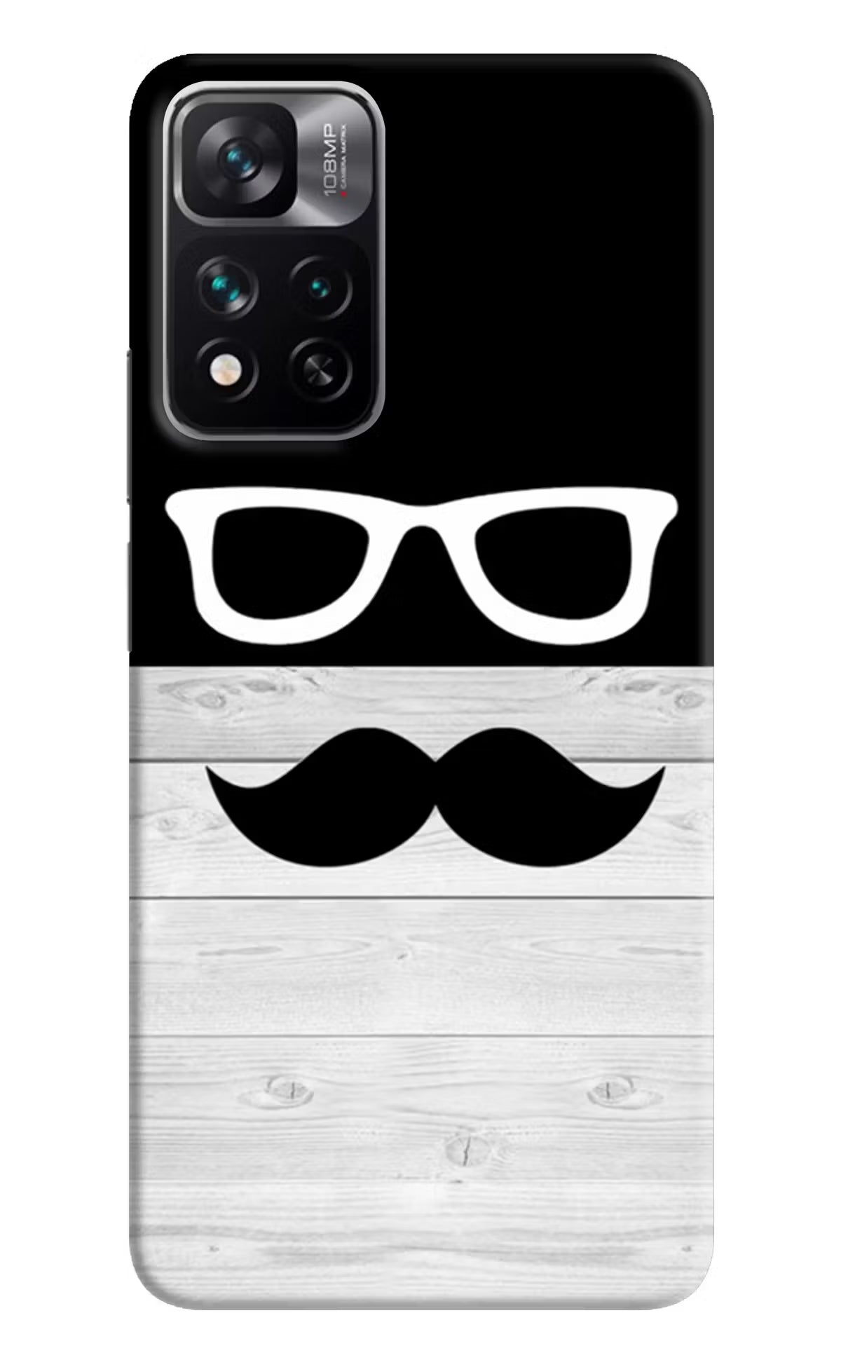 Mustache Mi 11i 5G/11i 5G Hypercharge Hard Case Back Cover by Casekaro