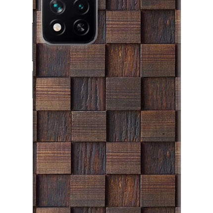 Wooden Cube Design Mi 11i 5G/11i 5G Hypercharge Hard Case Back Cover by Casekaro