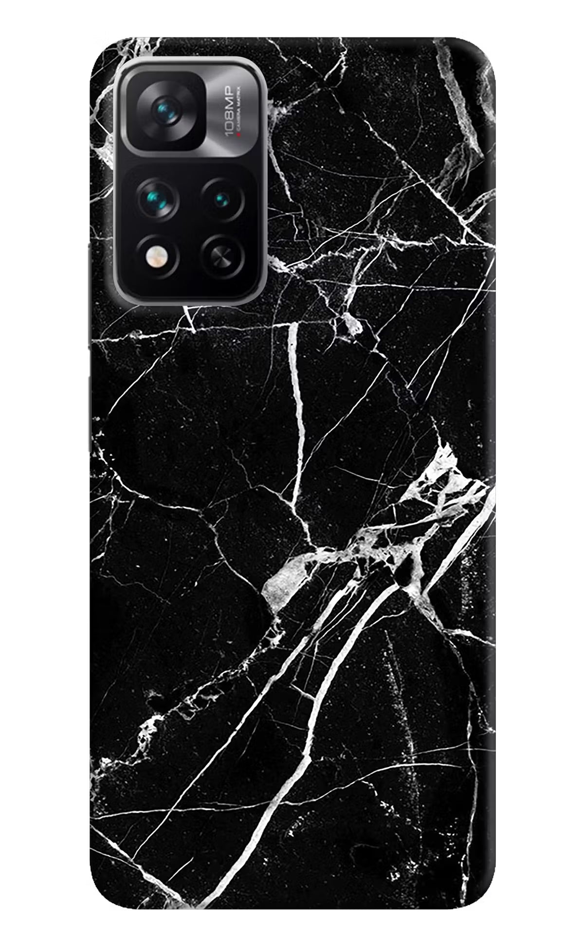 Black Marble Pattern Mi 11i 5G/11i 5G Hypercharge Hard Case Back Cover by Casekaro