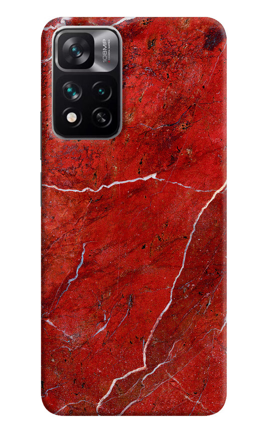 Red Marble Design Mi 11i 5G/11i 5G Hypercharge Hard Case Back Cover by Casekaro