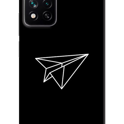 Paper Plane White Mi 11i 5G/11i 5G Hypercharge Hard Case Back Cover by Casekaro