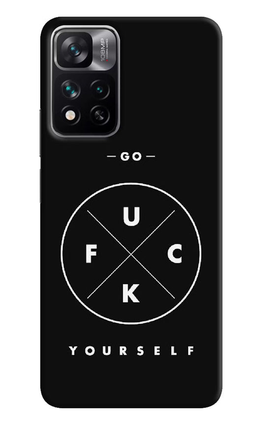 Go Fuck Yourself Mi 11i 5G/11i 5G Hypercharge Hard Case Back Cover by Casekaro