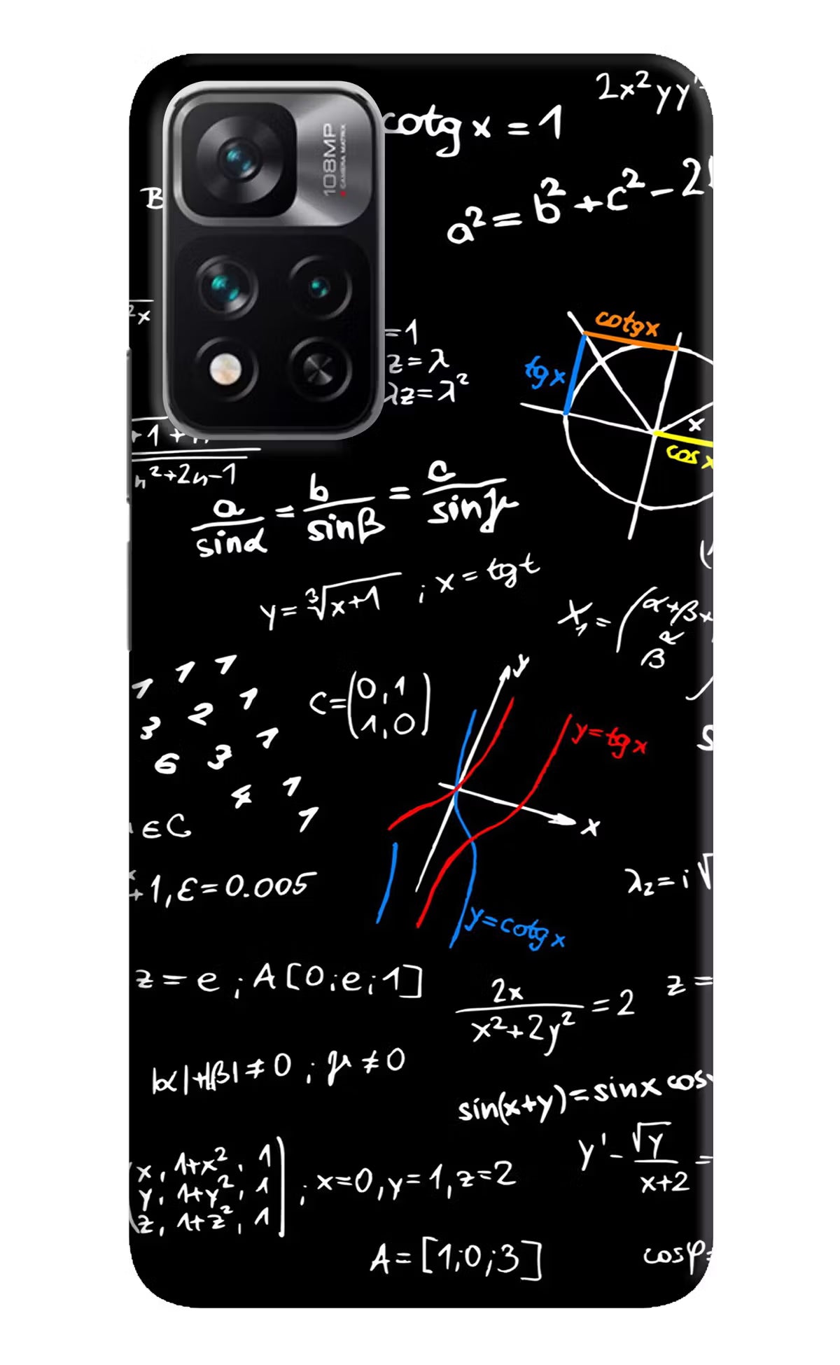 Mathematics Formula Mi 11i 5G/11i 5G Hypercharge Hard Case Back Cover by Casekaro