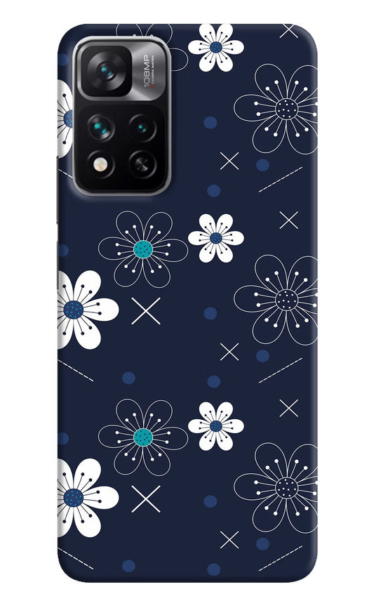 Flowers Mi 11i 5G/11i 5G Hypercharge Hard Case Back Cover by Casekaro