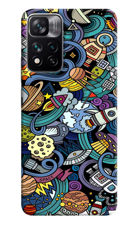 Space Abstract Mi 11i 5G/11i 5G Hypercharge Hard Case Back Cover by Casekaro