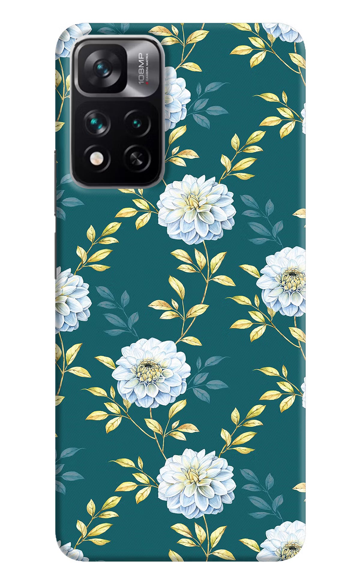 Flowers Mi 11i 5G/11i 5G Hypercharge Hard Case Back Cover by Casekaro