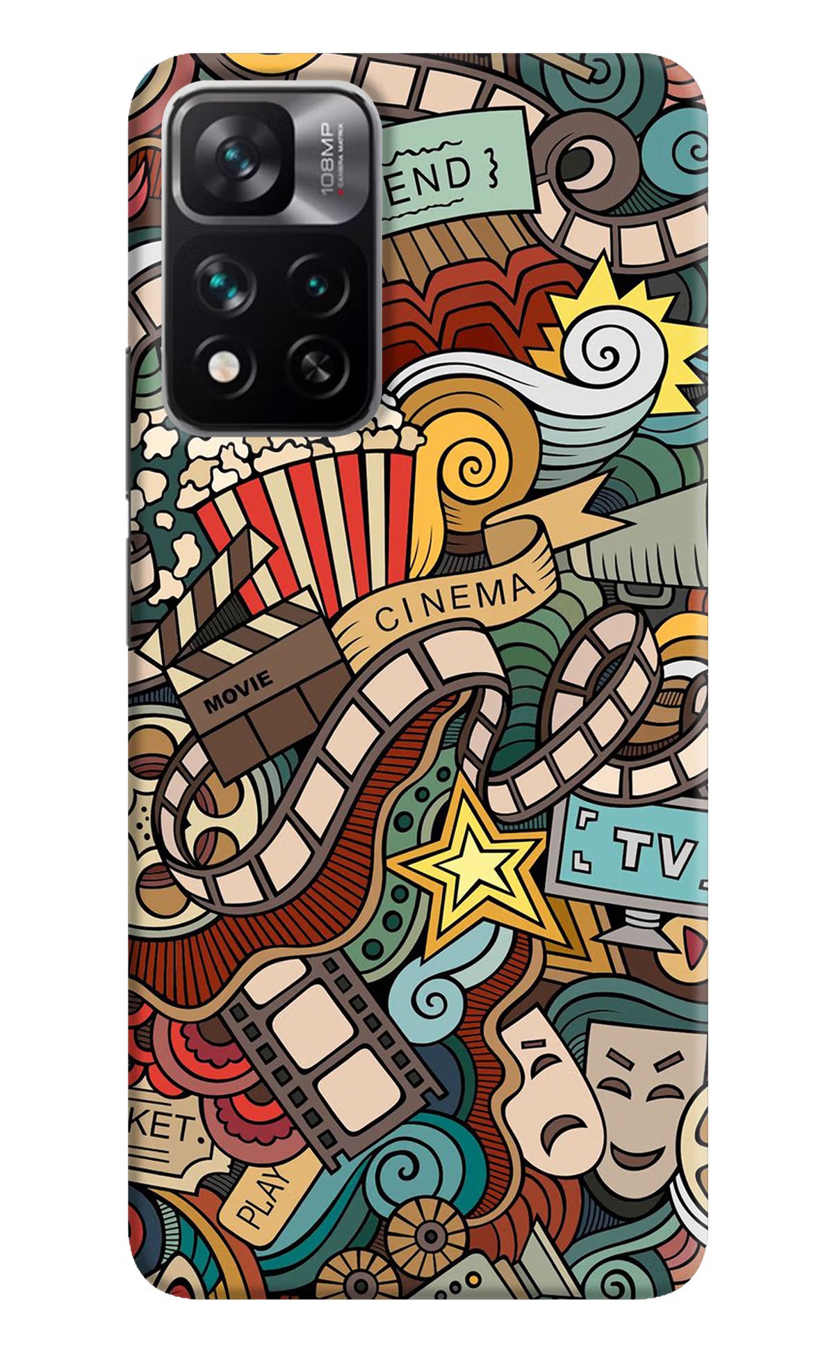 Cinema Abstract Mi 11i 5G/11i 5G Hypercharge Hard Case Back Cover by Casekaro