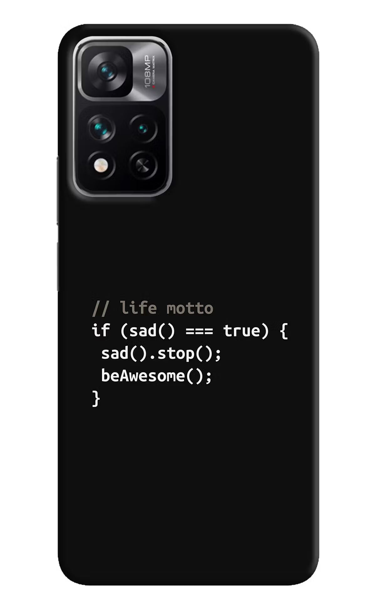 Life Motto Code Mi 11i 5G/11i 5G Hypercharge Hard Case Back Cover by Casekaro