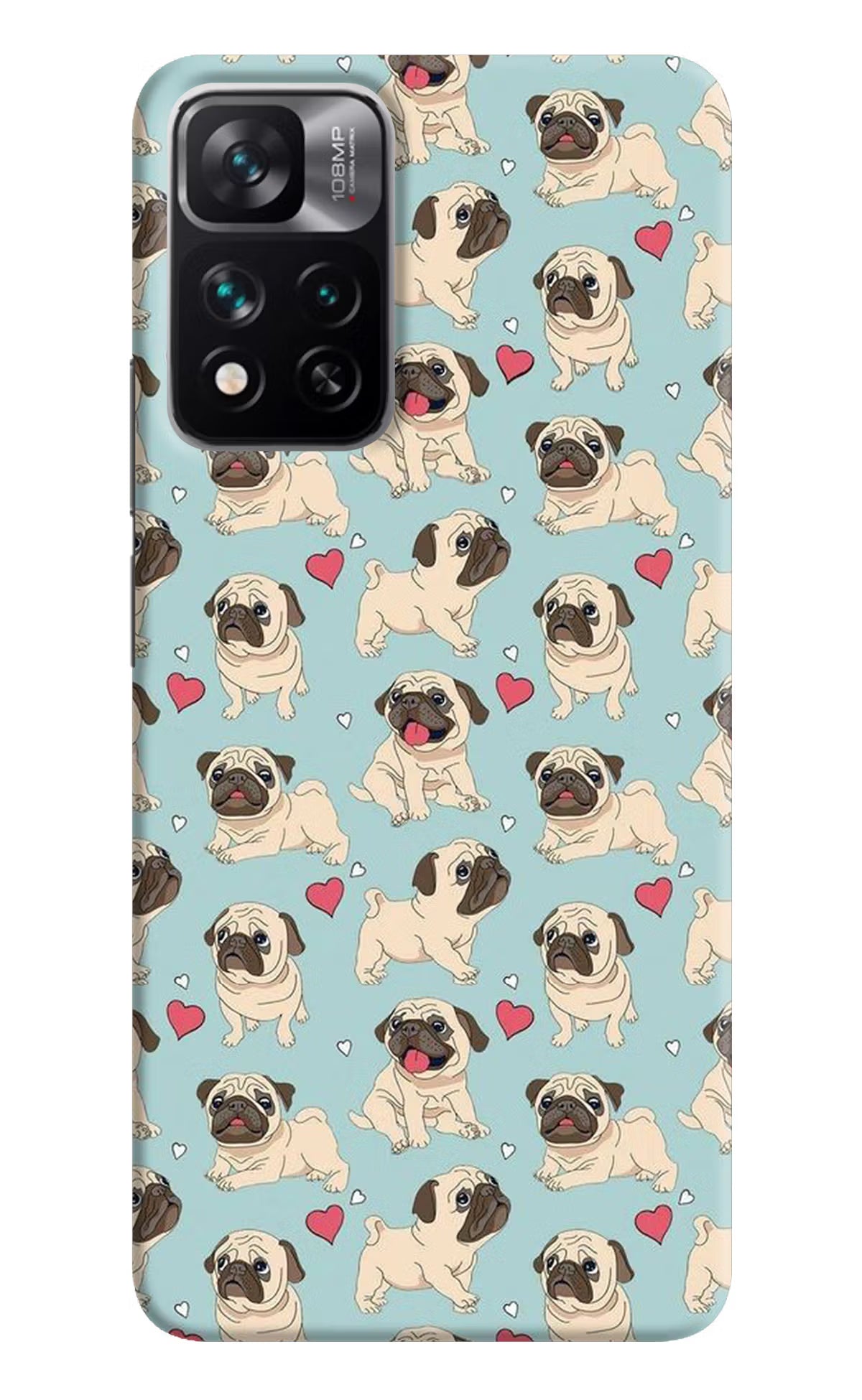 Pug Dog Mi 11i 5G/11i 5G Hypercharge Hard Case Back Cover by Casekaro
