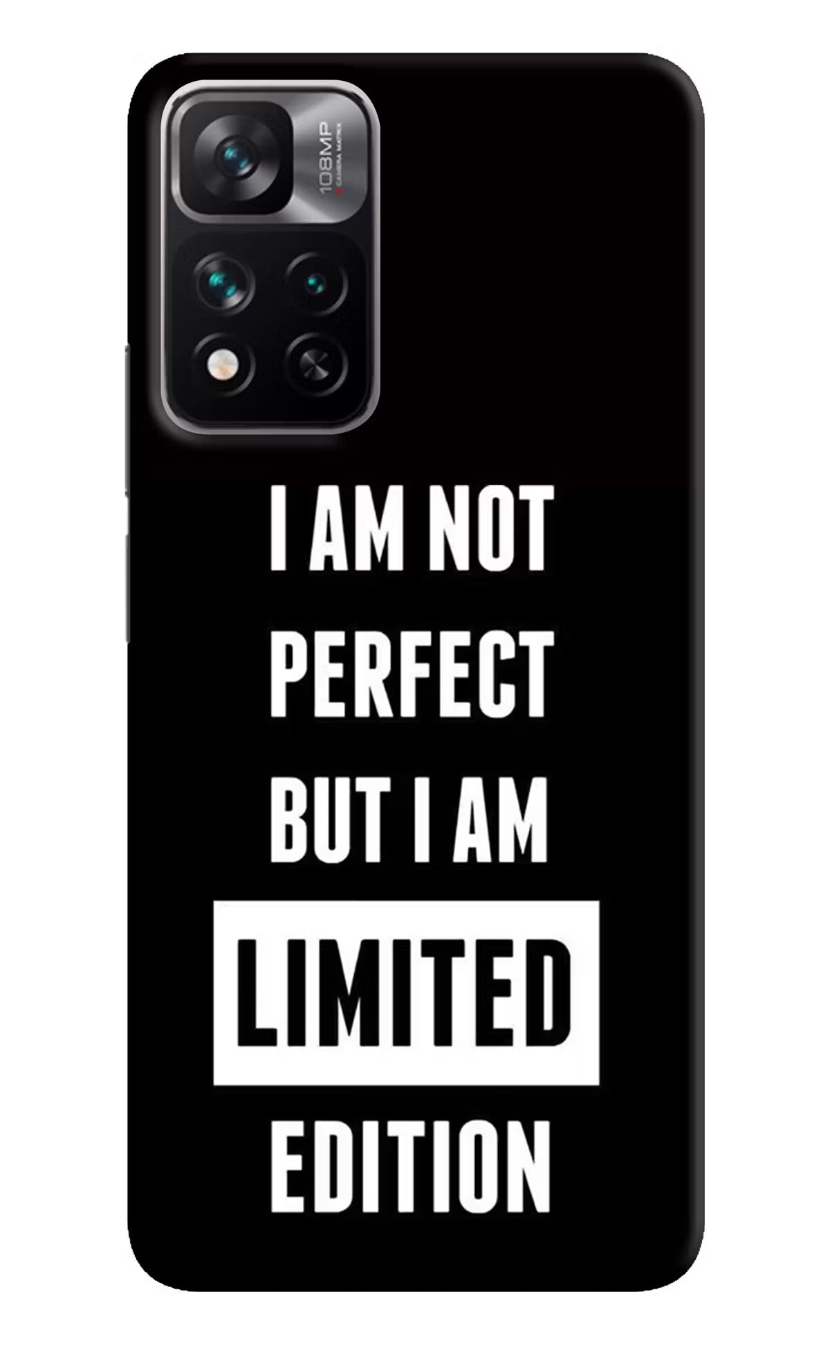 I Am Not Perfect But I Am Limited Edition Mi 11i 5G/11i 5G Hypercharge Hard Case Back Cover by Casekaro
