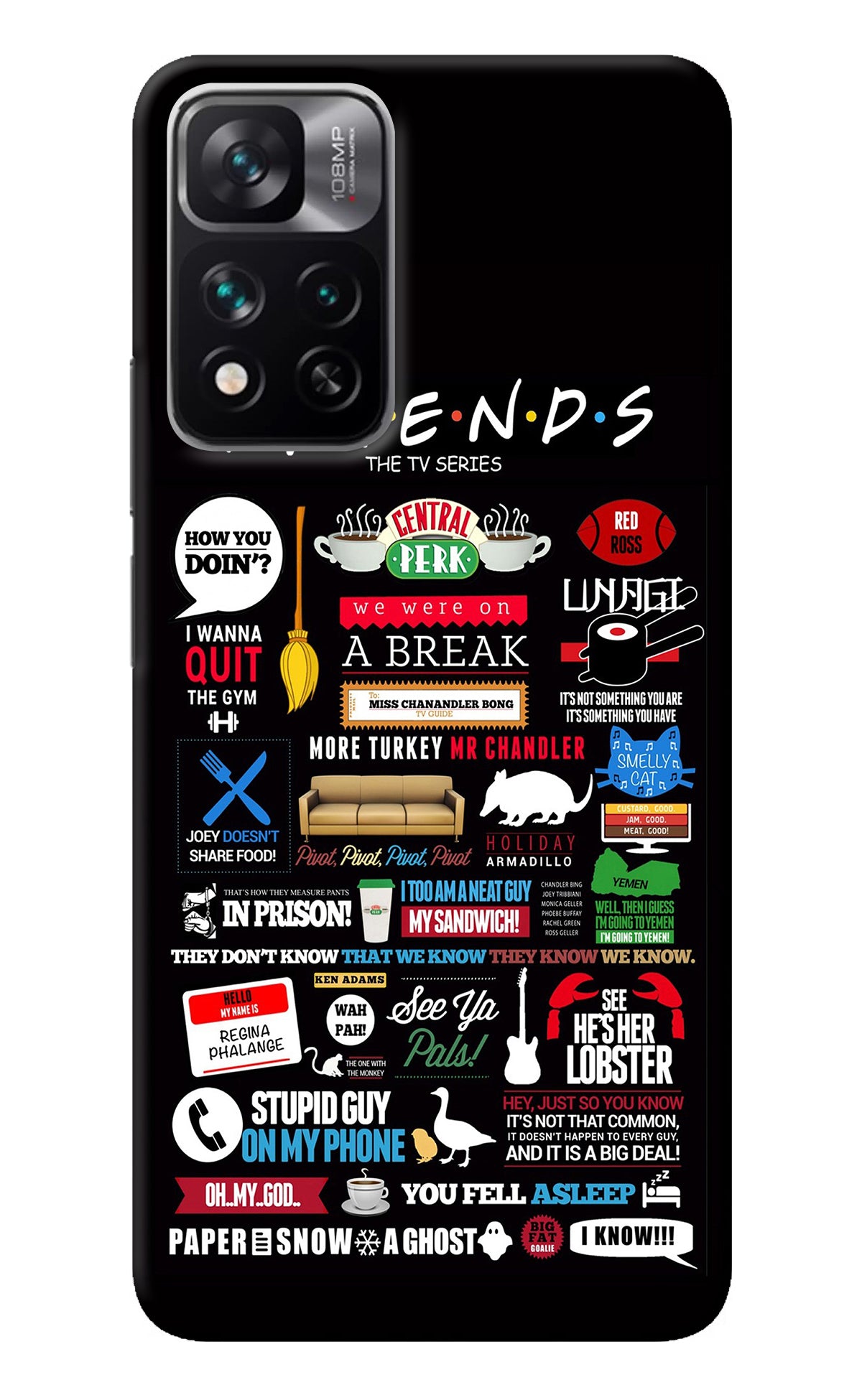 FRIENDS Mi 11i 5G/11i 5G Hypercharge Back Cover