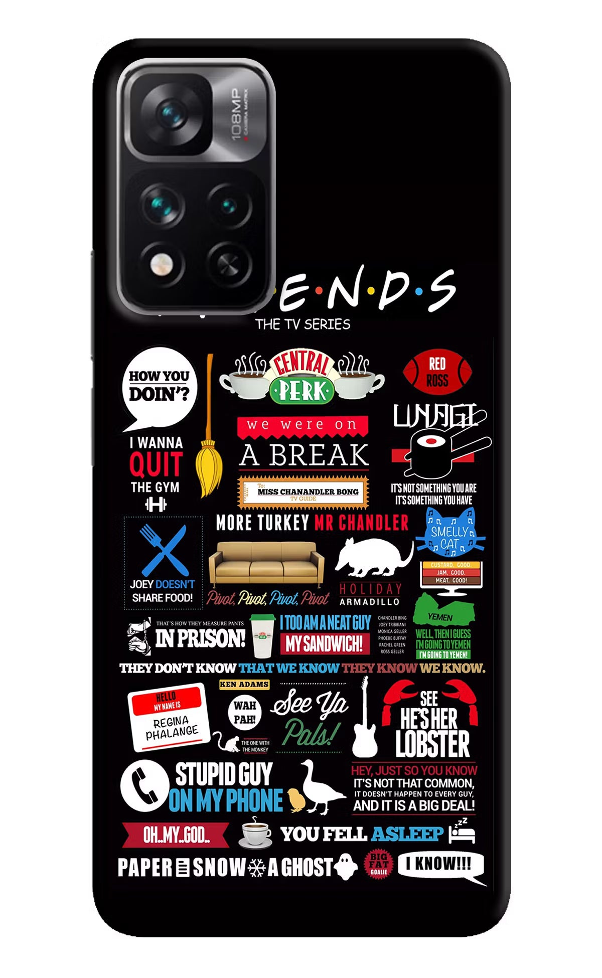 FRIENDS Mi 11i 5G/11i 5G Hypercharge Hard Case Back Cover by Casekaro