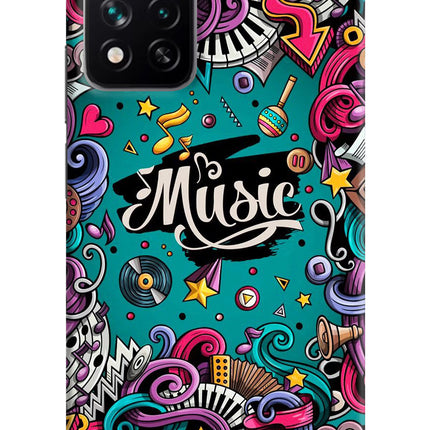 Music Graffiti Mi 11i 5G/11i 5G Hypercharge Hard Case Back Cover by Casekaro