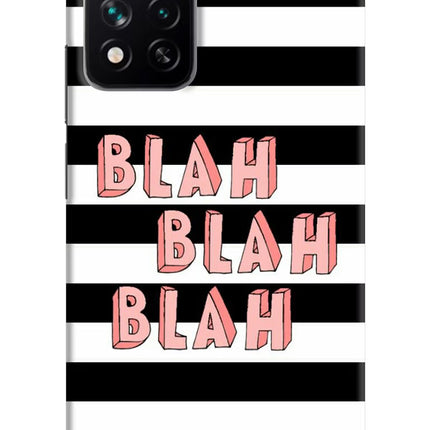 Blah Blah Blah Mi 11i 5G/11i 5G Hypercharge Hard Case Back Cover by Casekaro