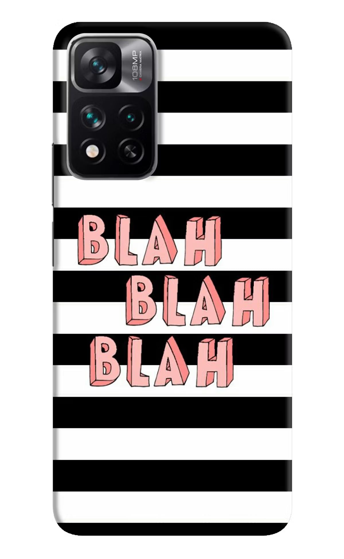 Blah Blah Blah Mi 11i 5G/11i 5G Hypercharge Hard Case Back Cover by Casekaro