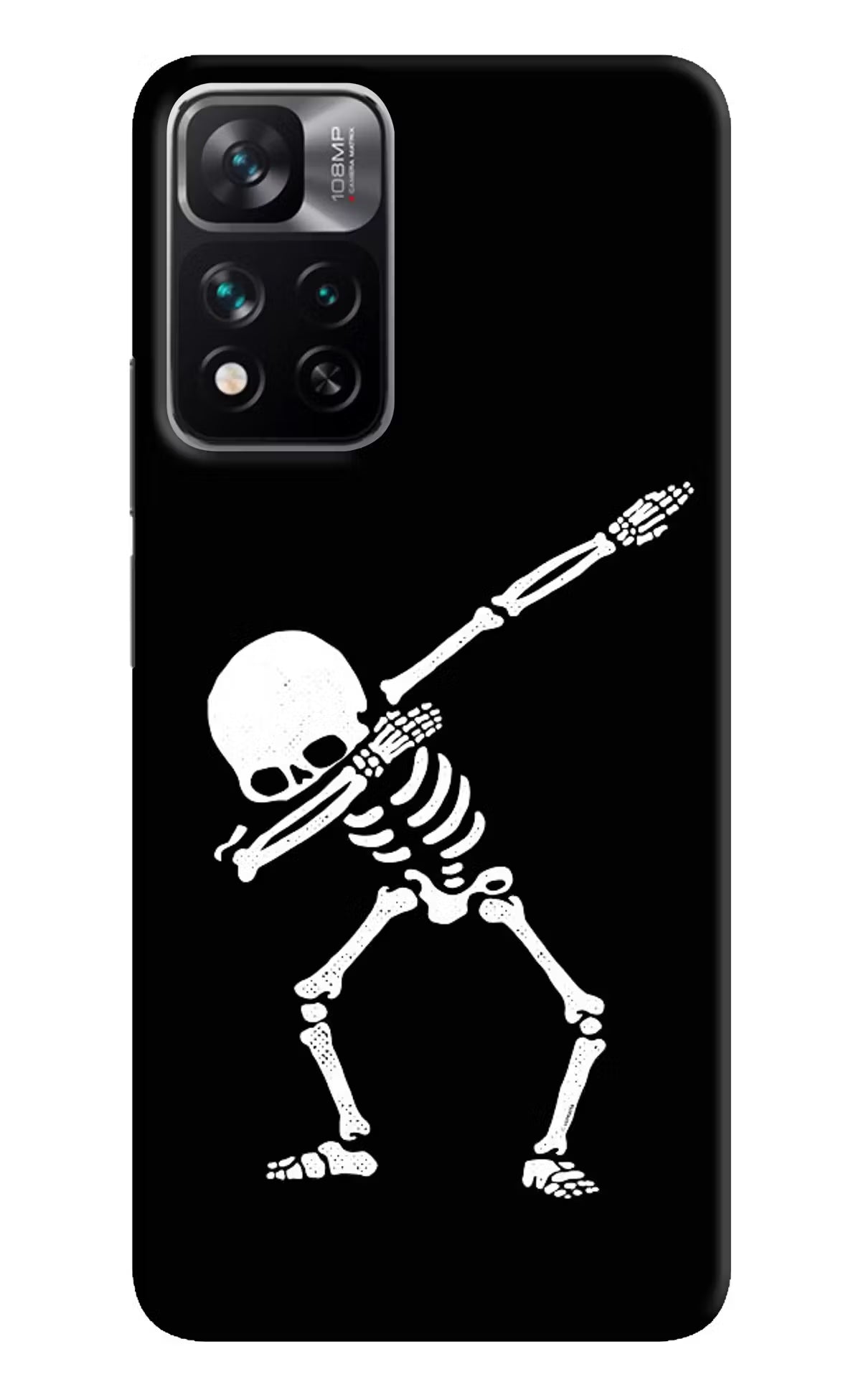 Dabbing Skeleton Art Mi 11i 5G/11i 5G Hypercharge Hard Case Back Cover by Casekaro