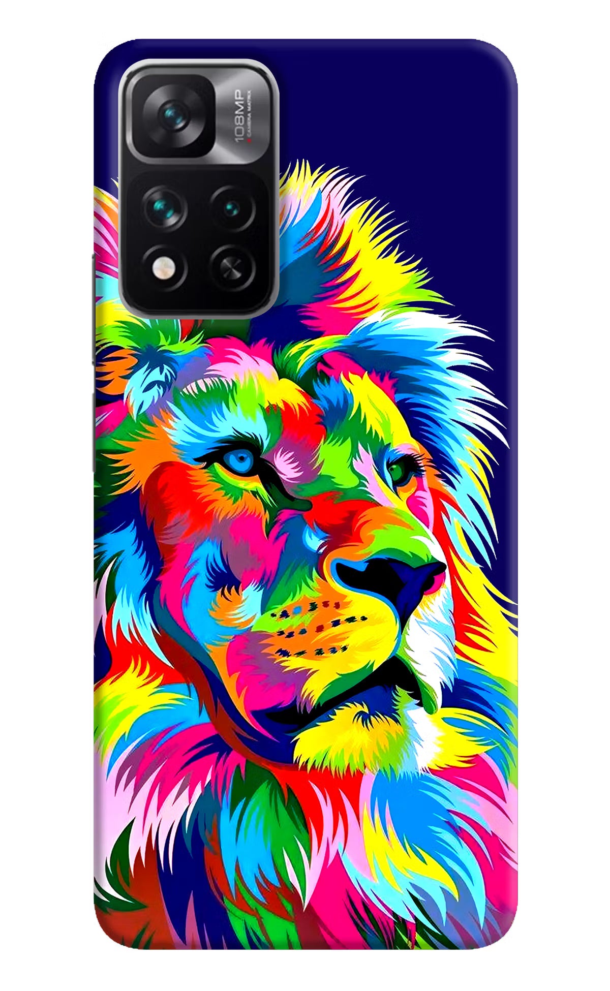 Vector Art Lion Mi 11i 5G/11i 5G Hypercharge Hard Case Back Cover by Casekaro
