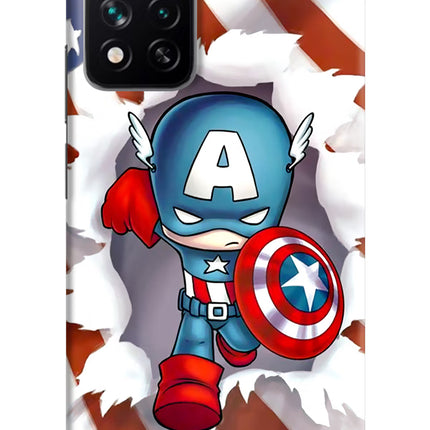 Captain America Mi 11i 5G/11i 5G Hypercharge Hard Case Back Cover by Casekaro