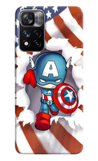 Captain America Mi 11i 5G/11i 5G Hypercharge Hard Case Back Cover by Casekaro