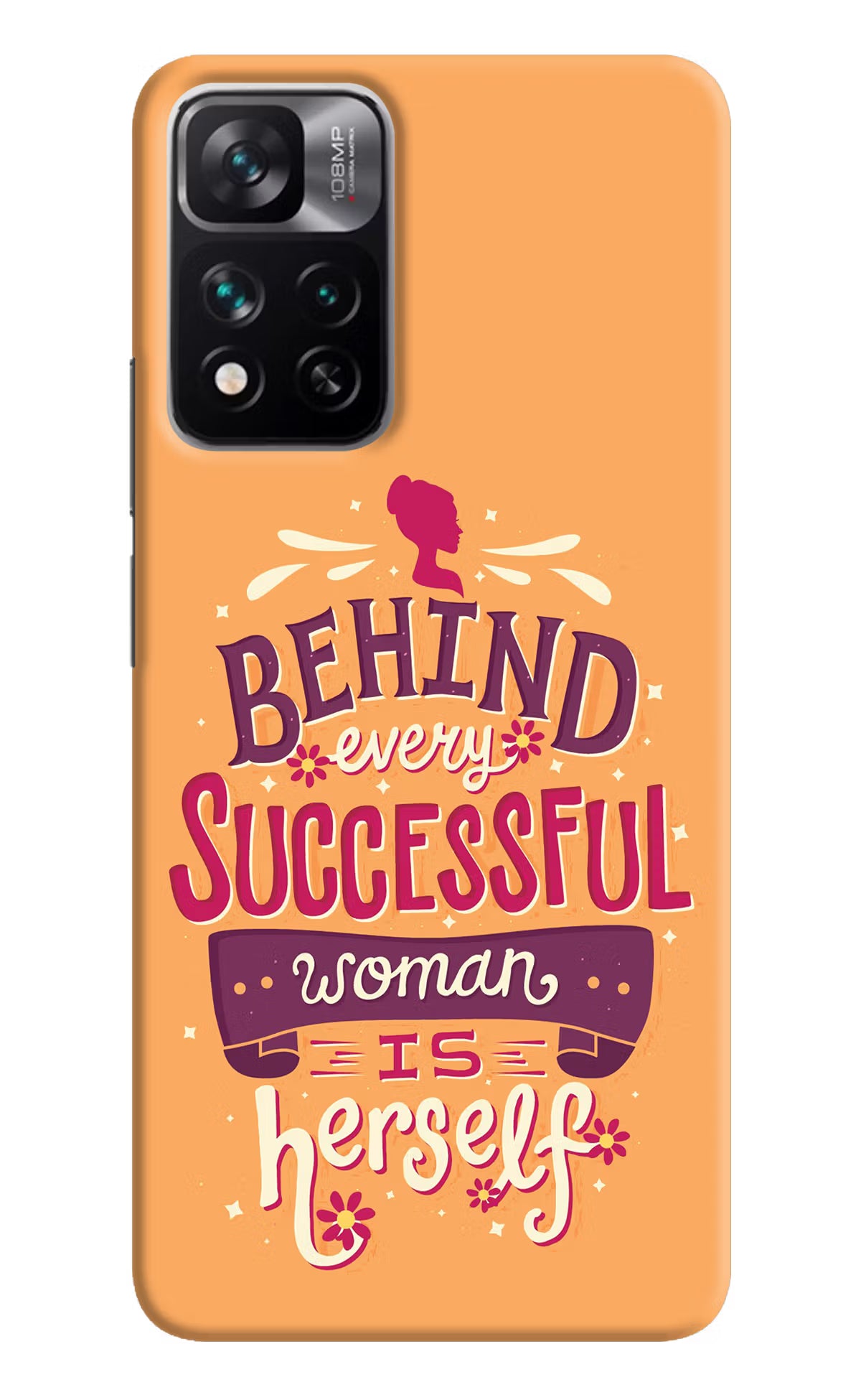 Behind Every Successful Woman There Is Herself Mi 11i 5G/11i 5G Hypercharge Hard Case Back Cover by Casekaro