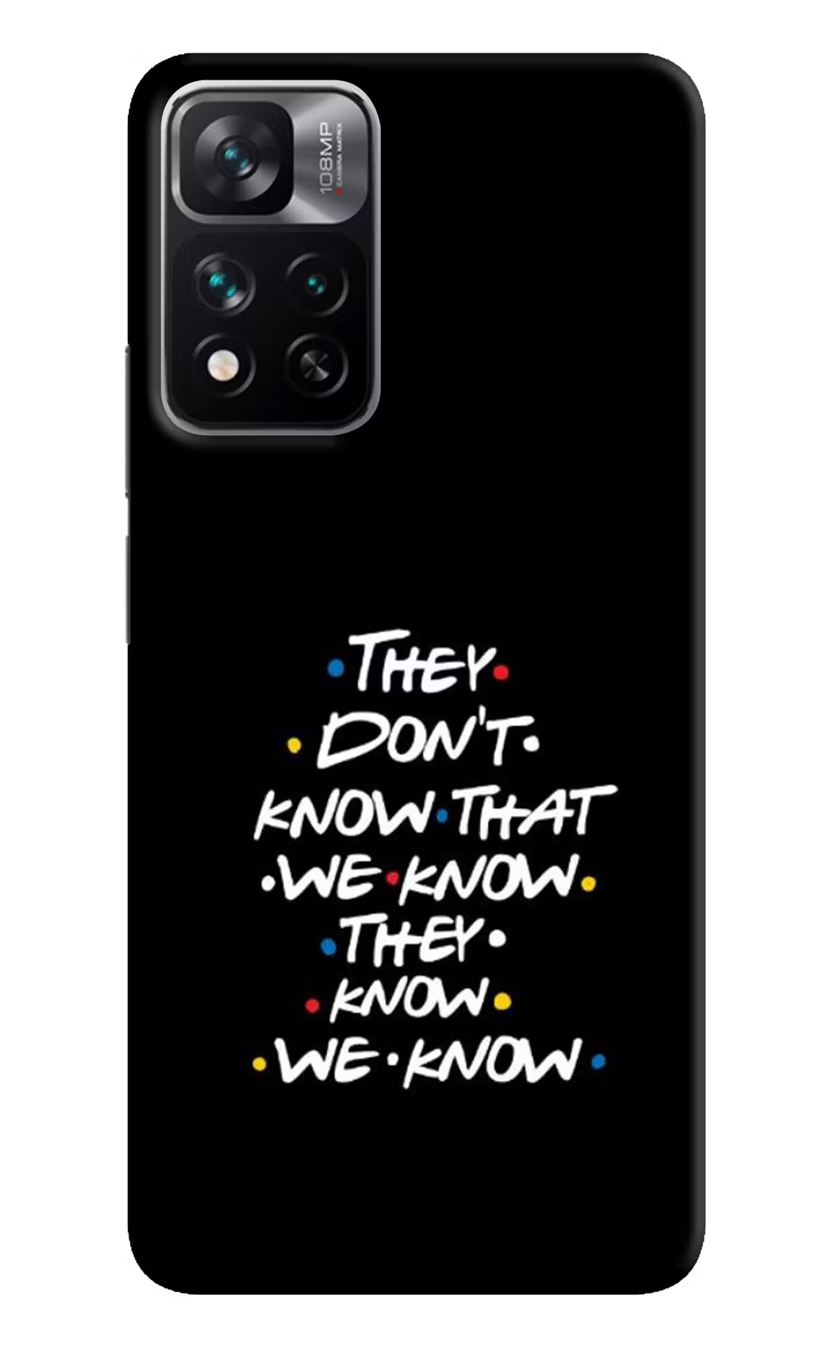 FRIENDS Dialogue Mi 11i 5G/11i 5G Hypercharge Hard Case Back Cover by Casekaro