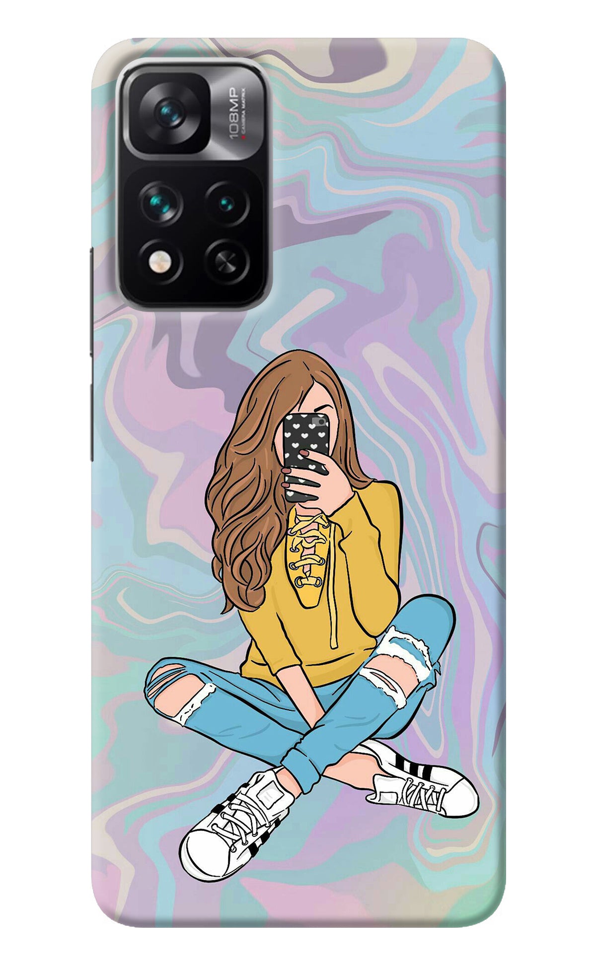 Selfie Girl Mi 11i 5G/11i 5G Hypercharge Back Cover