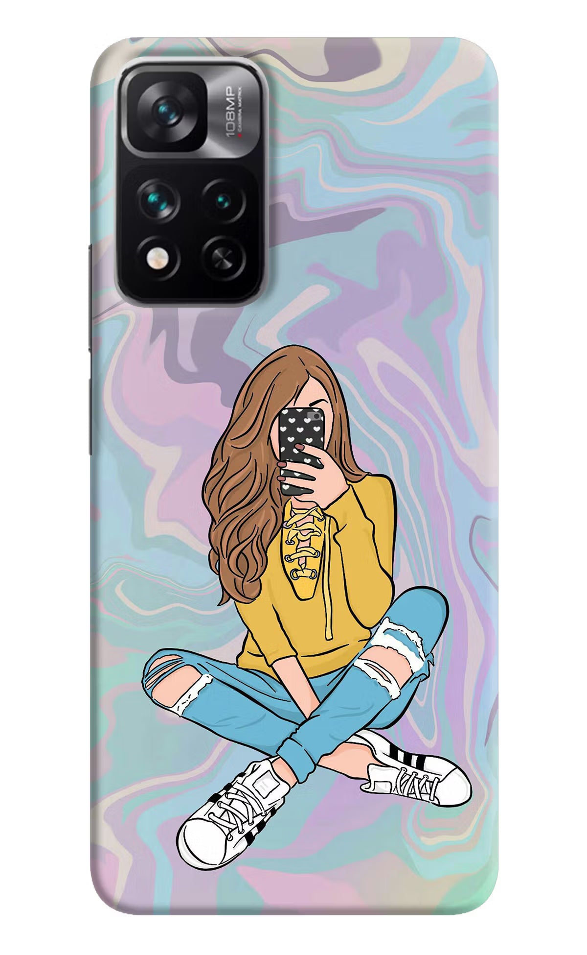 Selfie Girl Mi 11i 5G/11i 5G Hypercharge Hard Case Back Cover by Casekaro