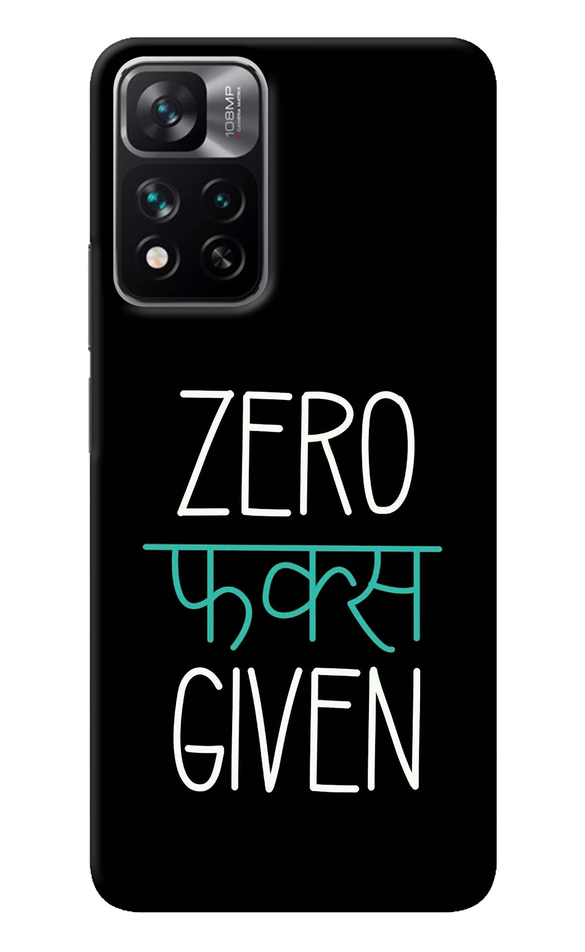 Zero Fucks Given Mi 11i 5G/11i 5G Hypercharge Back Cover