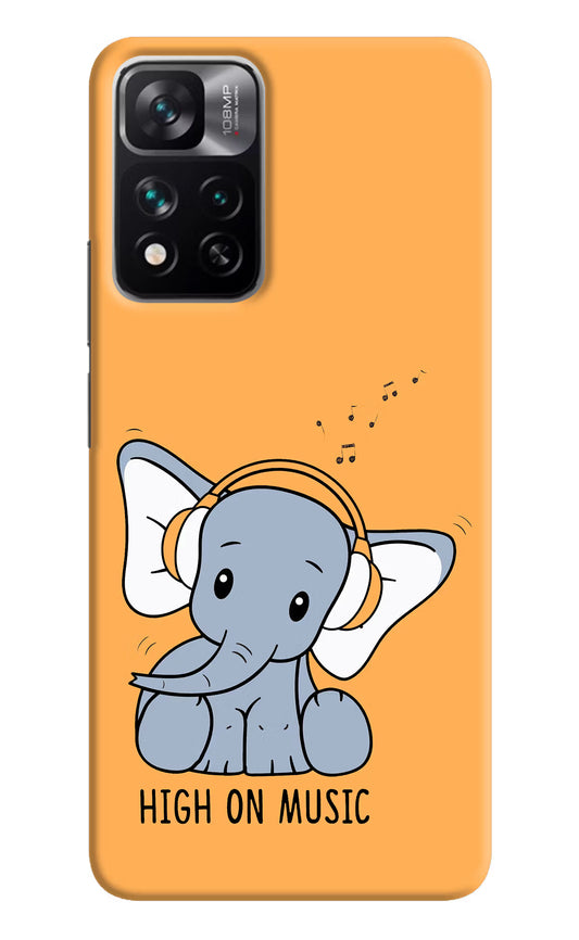 High On Music Mi 11i 5G/11i 5G Hypercharge Hard Case Back Cover by Casekaro
