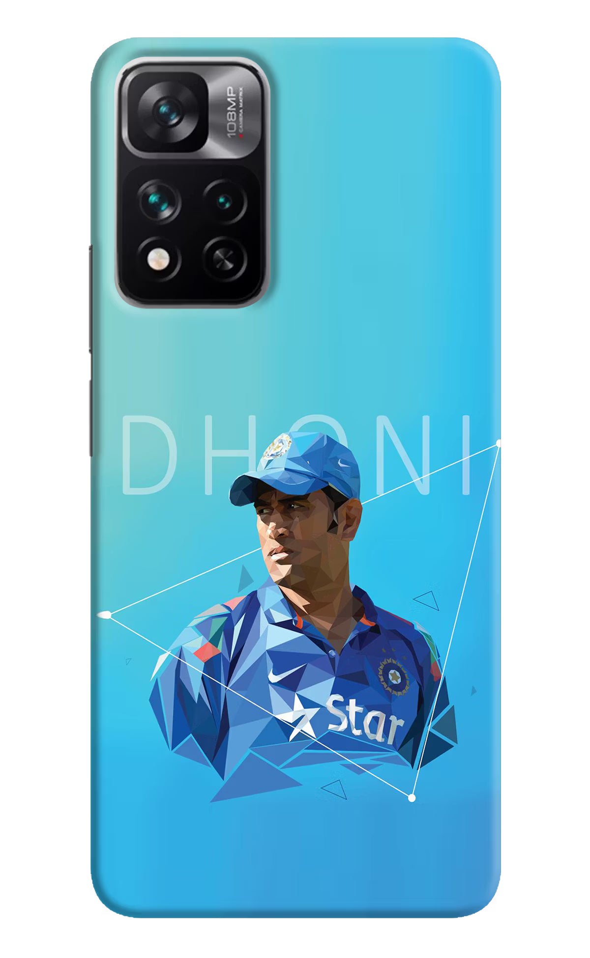 Dhoni Artwork Mi 11i 5G/11i 5G Hypercharge Hard Case Back Cover by Casekaro