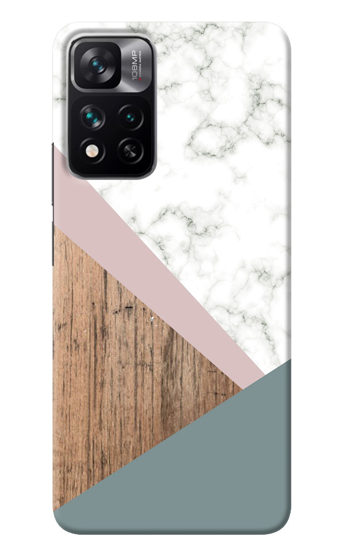 Marble wood Abstract Mi 11i 5G/11i 5G Hypercharge Back Cover