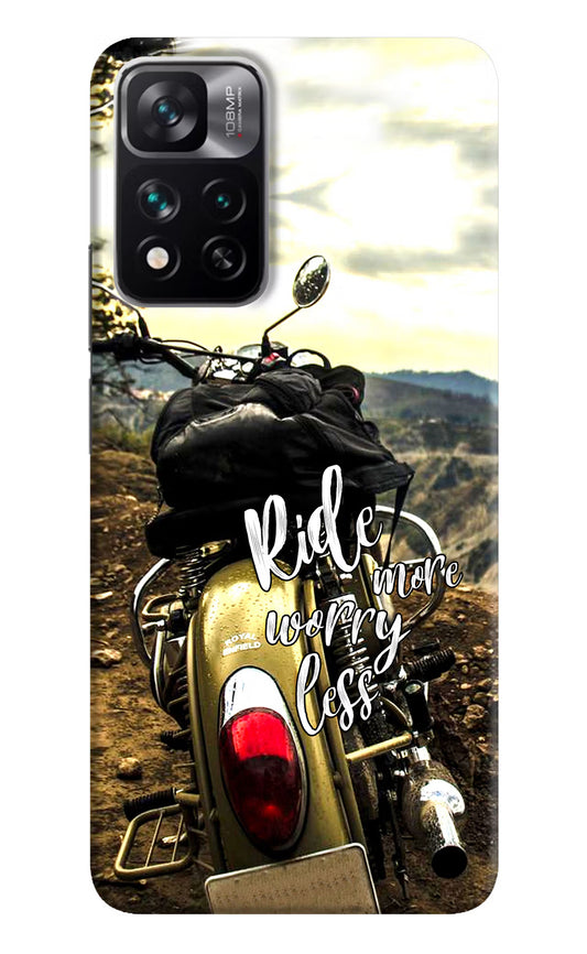Ride More Worry Less Mi 11i 5G/11i 5G Hypercharge Hard Case Back Cover by Casekaro