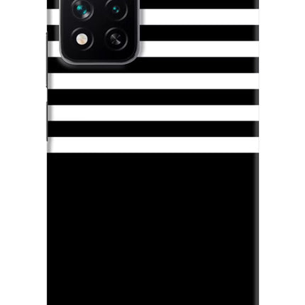Black and White Print Mi 11i 5G/11i 5G Hypercharge Hard Case Back Cover by Casekaro