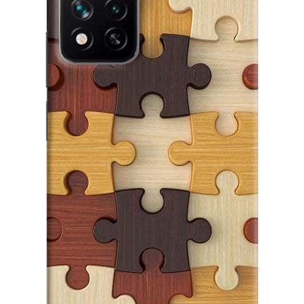 Wooden Puzzle Mi 11i 5G/11i 5G Hypercharge Hard Case Back Cover by Casekaro