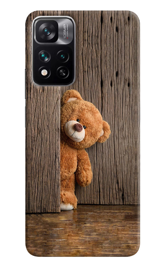 Teddy Wooden Mi 11i 5G/11i 5G Hypercharge Hard Case Back Cover by Casekaro