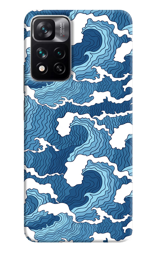 Blue Waves Mi 11i 5G/11i 5G Hypercharge Hard Case Back Cover by Casekaro