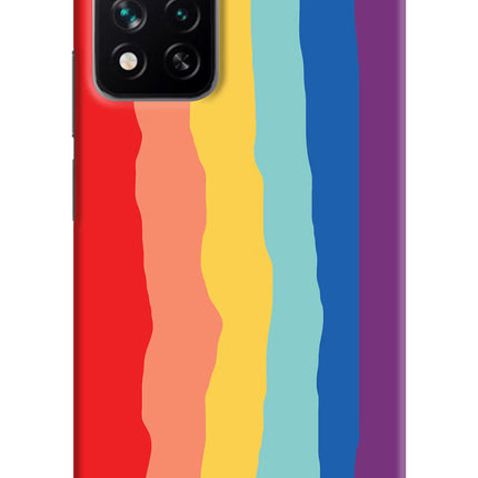 Rainbow Mi 11i 5G/11i 5G Hypercharge Hard Case Back Cover by Casekaro
